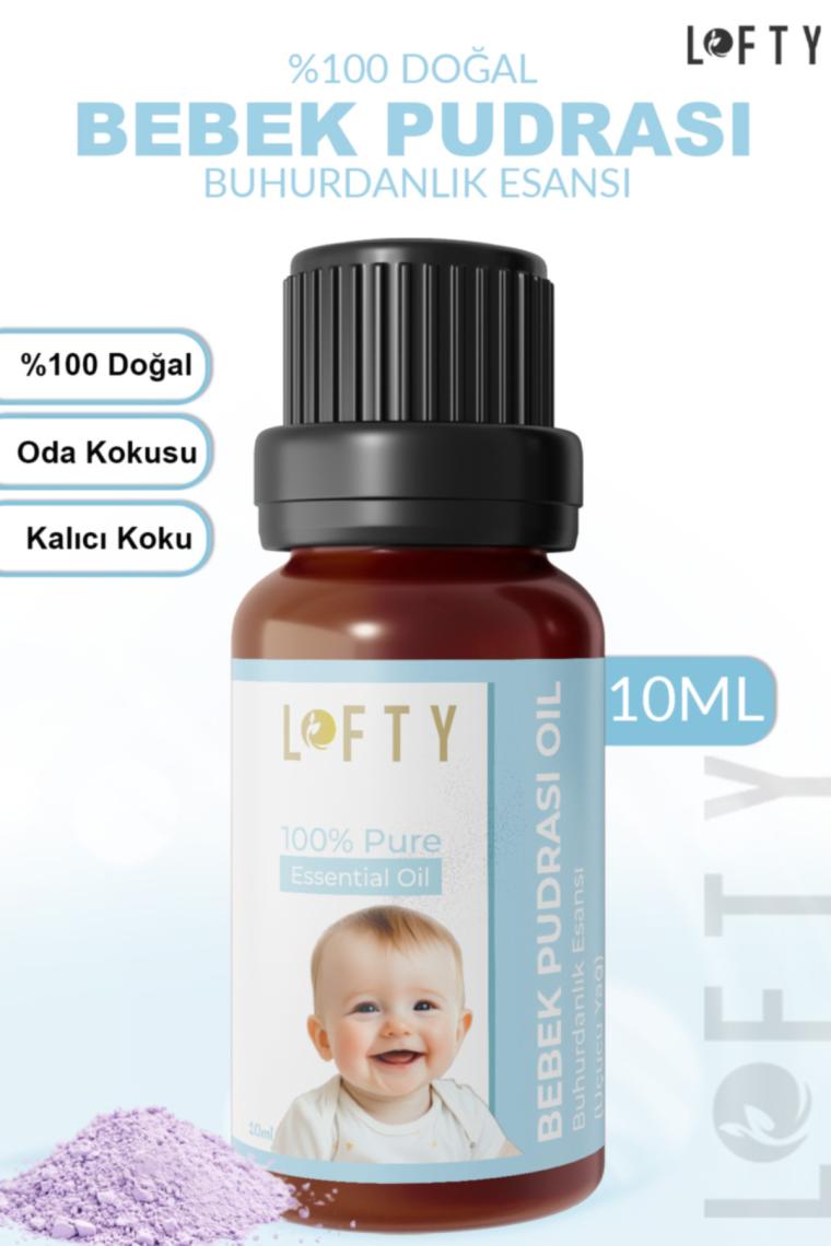Lofty Bebek Pudrası Uçucu Yağ Buhurdanlık Esansı Oda Kokusu 10 ml