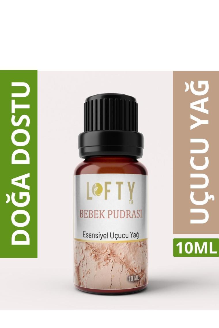 Lofty Bebek Pudrası Uçucu Yağ Buhurdanlık Esansı Oda Kokusu 10 ml