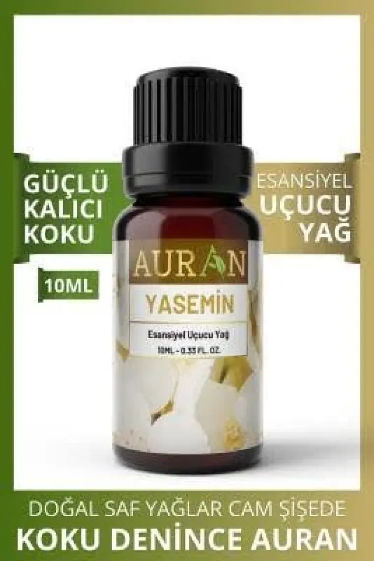 Auran Yasemin Esansiyel Uçucu Koku Yağı Buhurdanlık Yağı Difüzör Esansı Hobi Esans Ortam Oda Kokusu 10ml