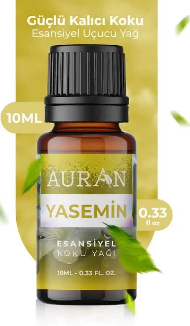 Auran Yasemin Esansiyel Uçucu Koku Yağı Buhurdanlık Yağı Difüzör Esansı Hobi Esans Ortam Oda Kokusu 10ml