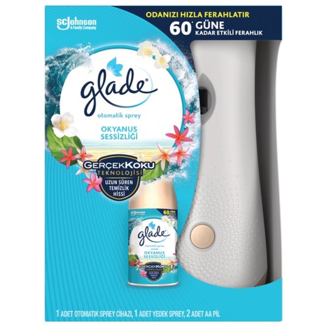 Glade Otomatik Sprey Koku Makinesi + Yedek Oda Kokusu 269 ml - Okyanus Sessizliği