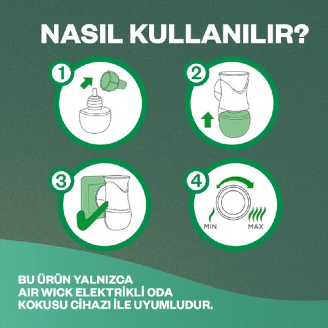 Air Wick Elektrikli Oda Kokusu Yedek Şişe Vanilya Büyüsü - Esansiyel Yağlar Içerir