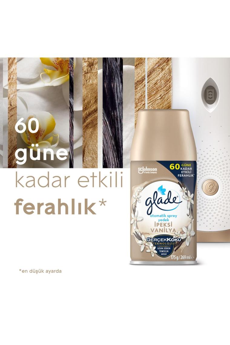 Oda Kokusu, Otomatik Sprey Yedek 2'li Paket Ipeksi Vanilya, Meyve Ve Çiçek Buketi, 269ml 2 Yedek