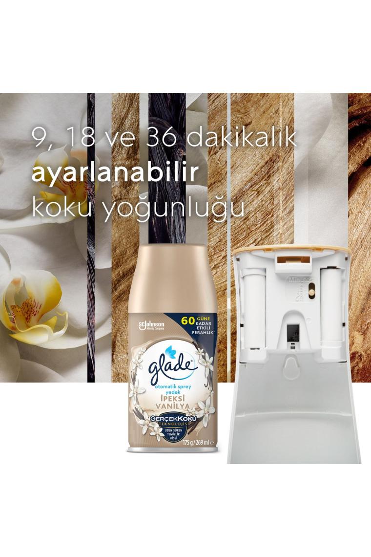 Oda Kokusu, Otomatik Sprey Yedek 2'li Paket Ipeksi Vanilya, Meyve Ve Çiçek Buketi, 269ml 2 Yedek