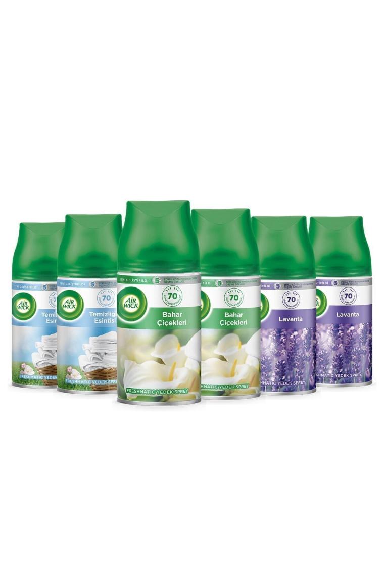 Air Wick Oda Kokusu Freshmatic Makine Yedek Spreyi 6'lı Set 6x250 ml