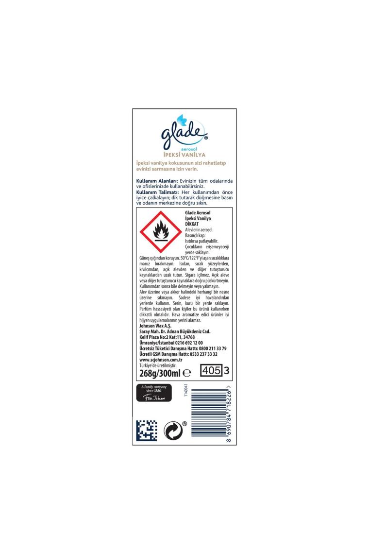 GLADE Aerosol Oda Kokusu Okyanus Sessizliği 300 ml