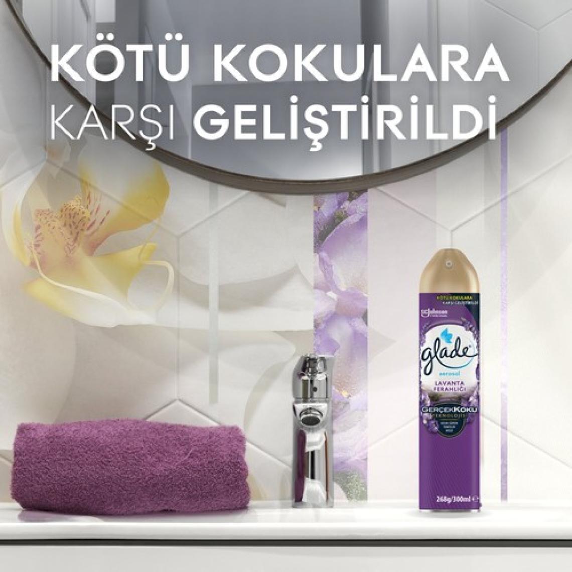 Glade Aerosol Lavanta Ferahlığı 300 ml Oda Kokusu