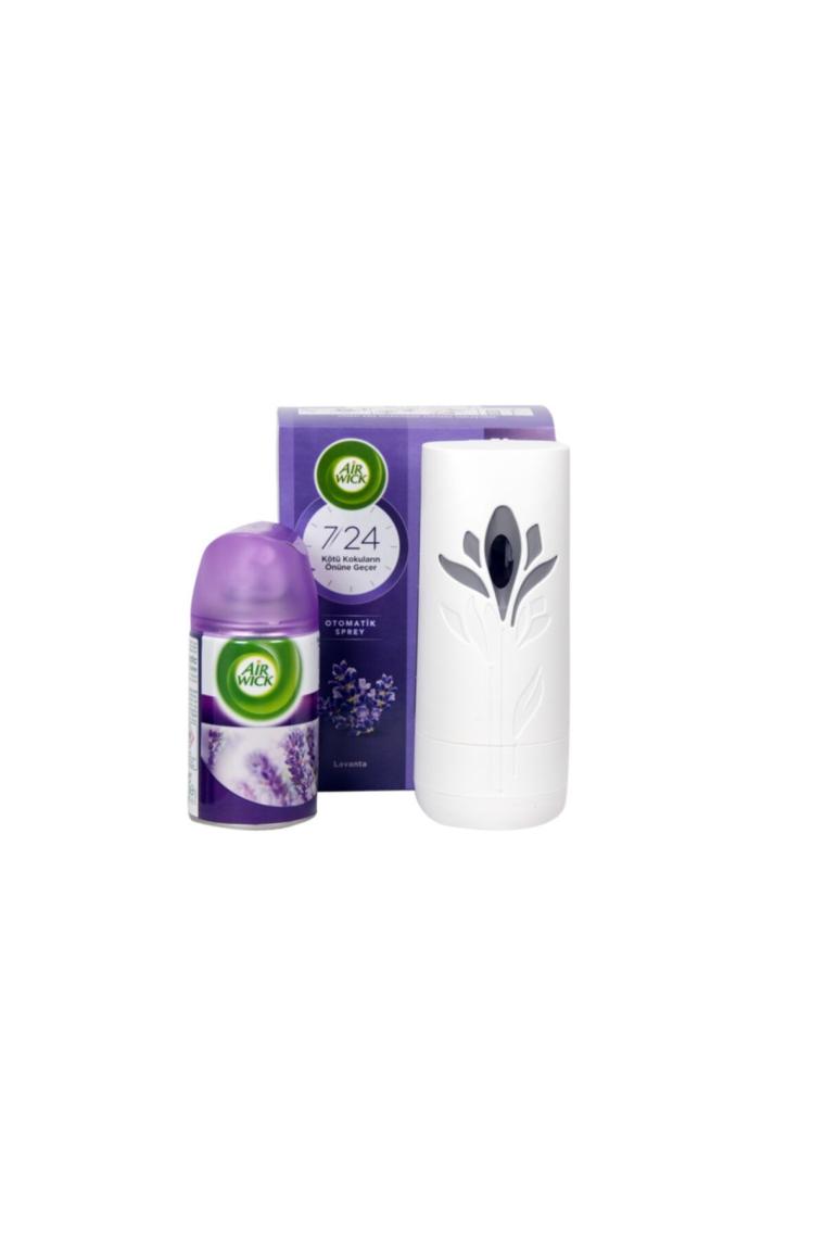 Air Wick Oda Kokusu Otomatik Sprey Makine + Yedek 250 ml Lavanta 70 Güne Kadar Etkili