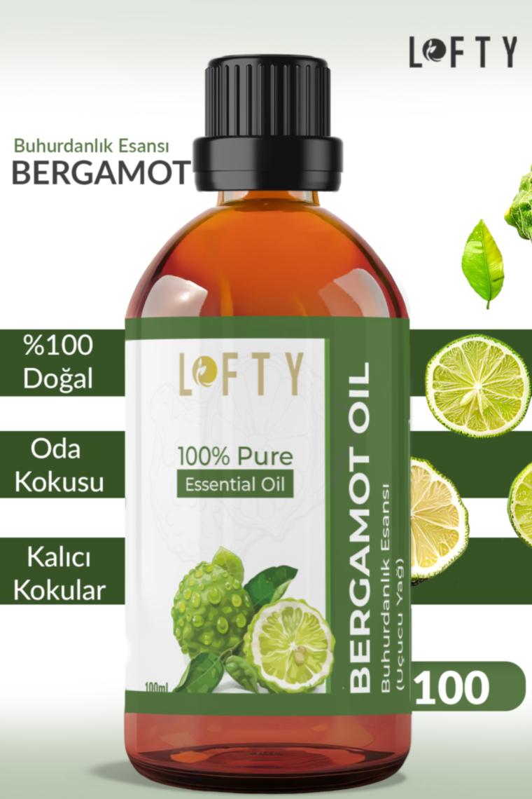 Lofty Bergamot Uçucu Yağ Buhurdanlık Esansı Oda Kokusu Uçucu Esansiyel Yağ Buhur Yağı 100ML