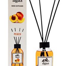Llgaz Reed Dıffuser Şeftali Oda Parfümü 110 ml Peach Ortam Kokusu Tropikal Meyve Oda Kokusu