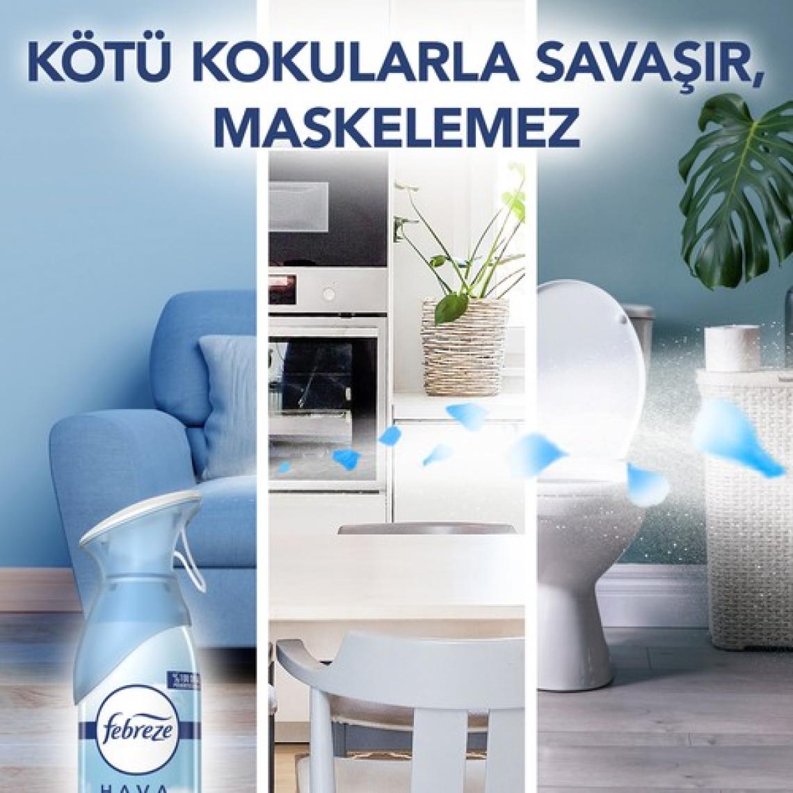 Febreze Hava Ferahlatıcı Sprey Oda Kokusu Okyanus Esintisi 185 ml