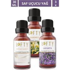 Lofty Hanımeli, Lavanta, Beyaz Sabun  Uçucu Yağ  Buhurdanlık Esansı Oda Kokusu Buhur Yağı 30ML