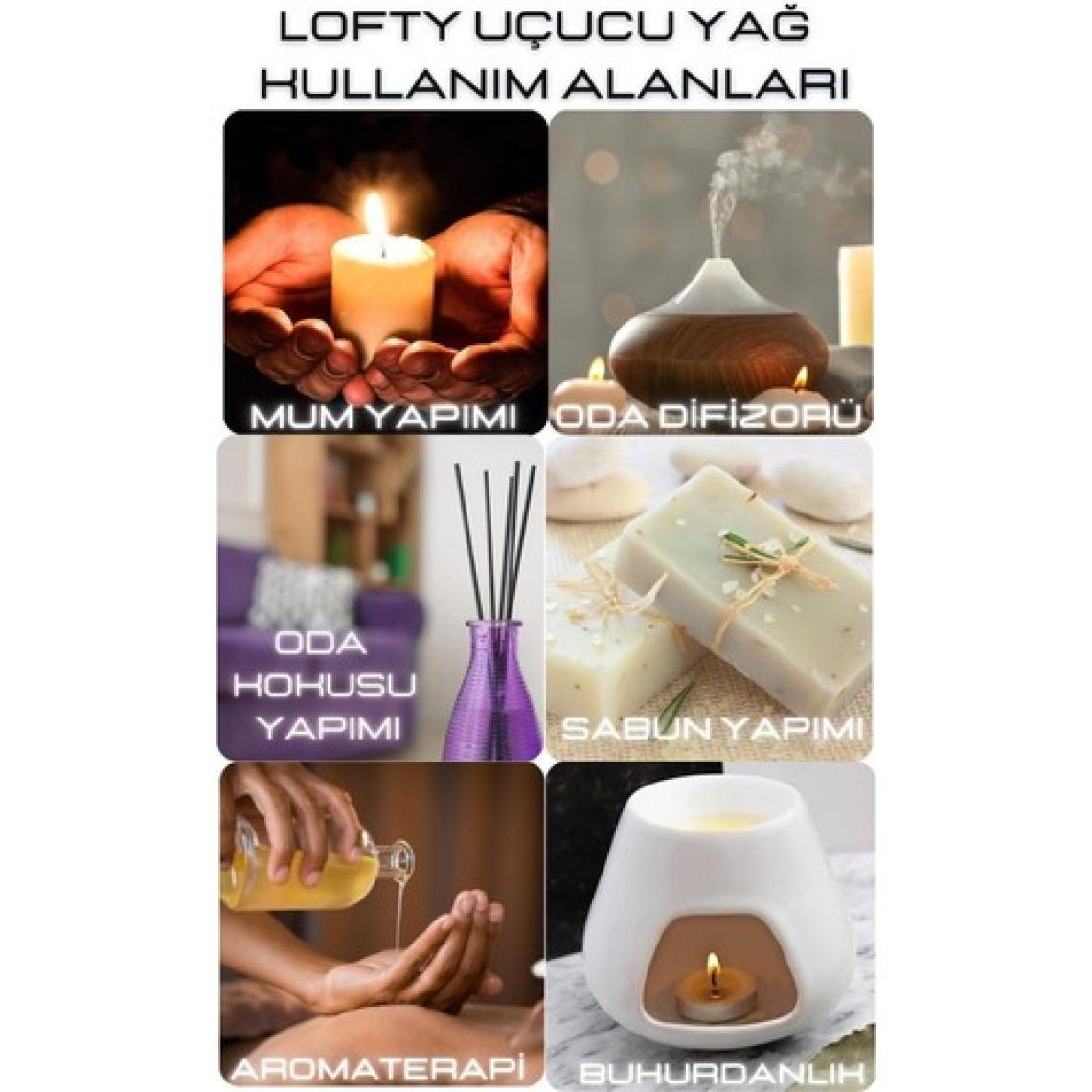 Lofty Beyaz Sabun Uçucu Yağ Buhurdanlık Esansı Oda Kokusu Uçucu Esansiyel Yağ Buhur Yağı 100ML
