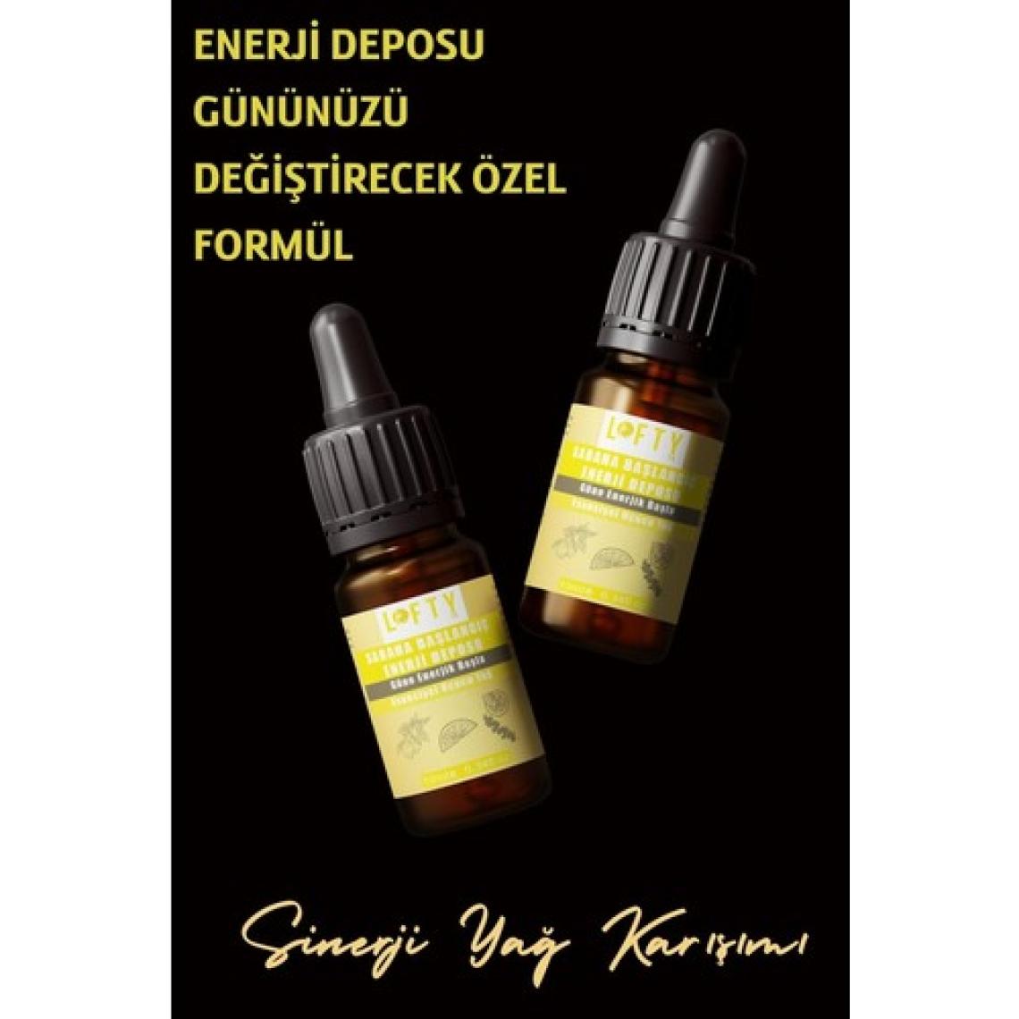 Lofty Sabaha Başlangıç - Enerjik Sinerji Karışım Esansiyel Uçucu Yağ Buhurdanlık Yağı Aromaterapi Difüzör