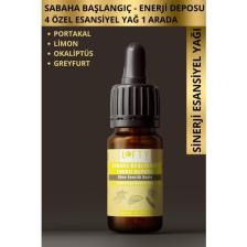 Lofty Sabaha Başlangıç - Enerjik Sinerji Karışım Esansiyel Uçucu Yağ Buhurdanlık Yağı Aromaterapi Difüzör