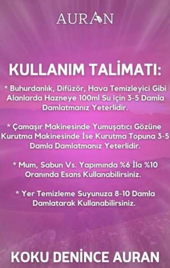 Auran Lavanta Esansiyel Uçucu Koku Yağı Buhurdanlık Yağı Difüzör Esansı Hobi Esans Ortam Oda Kokusu 10ml