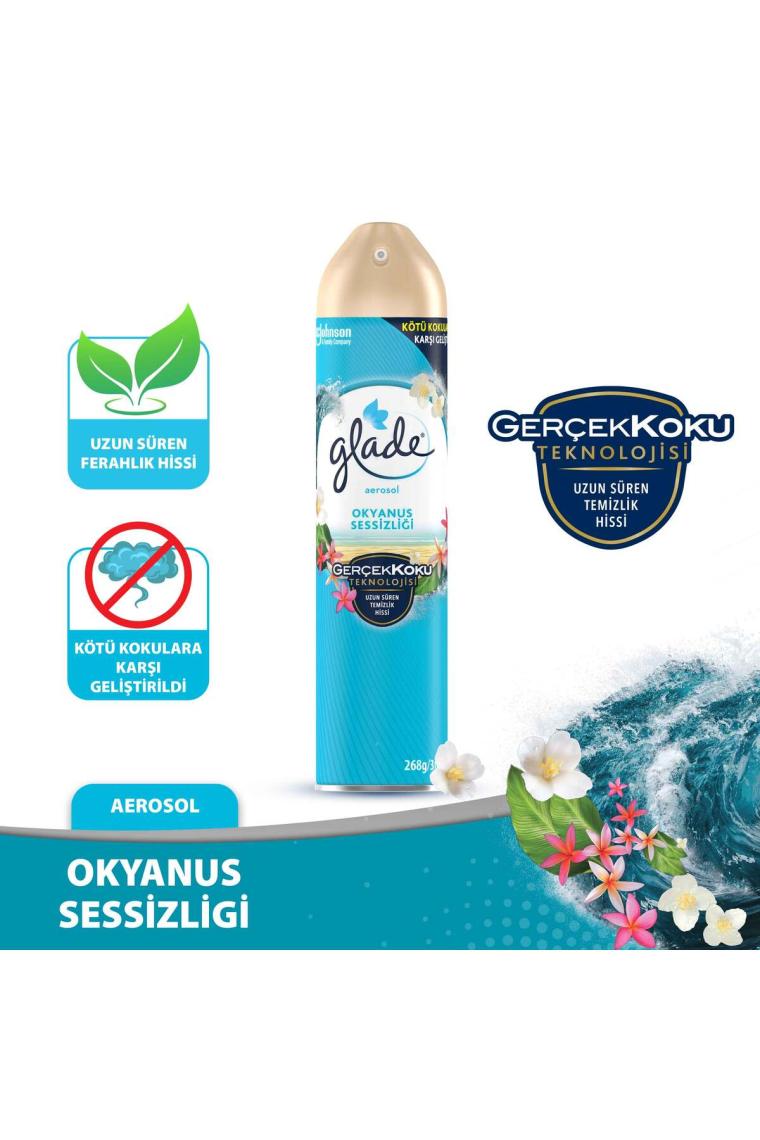 Glade Aerosol Okyanus Sessizliği 300 ml Oda Kokusu