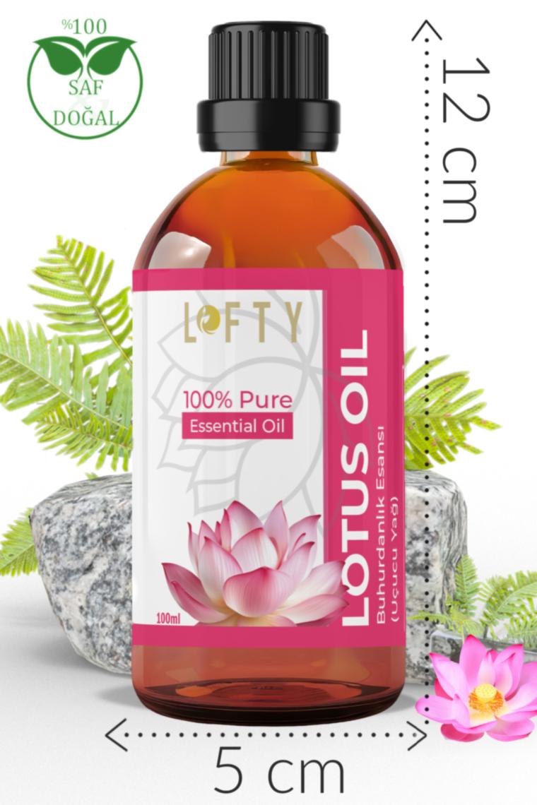 Lofty Lotus Çiçeği Uçucu Yağ Buhurdanlık Esansı Oda Kokusu Uçucu Esansiyel Yağ Buhur Yağı 100ML