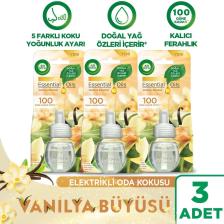 Air Wick Elektrikli Oda Kokusu Yedek Şişe Vanilya Büyüsü - Esansiyel Yağlar Içerir x 3