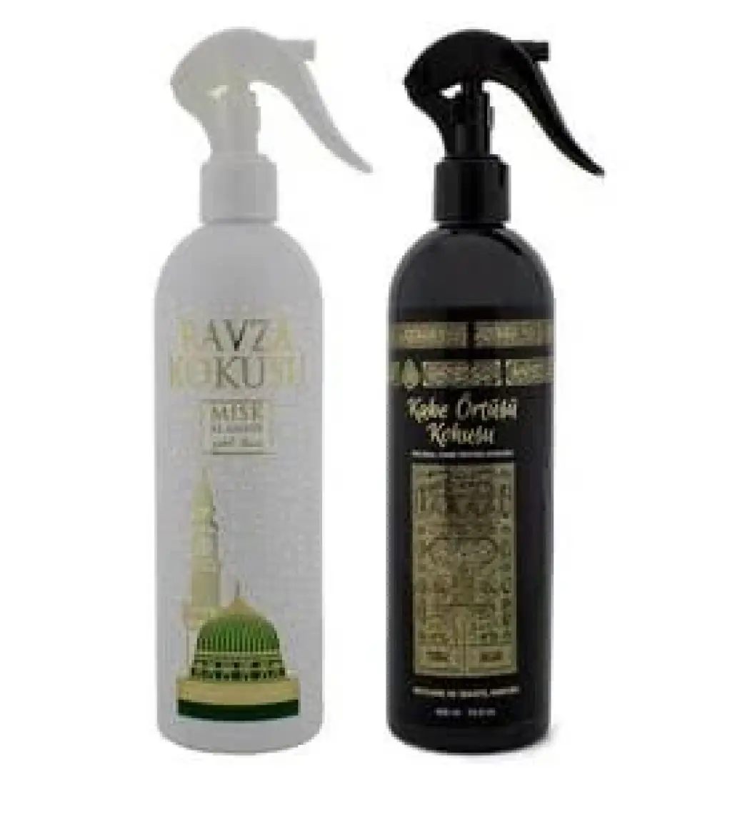 Esved Kabe Örtüsü Kokusu 2'li ve Medine Ravza Kokusu Sprey 2'li 400 ml.