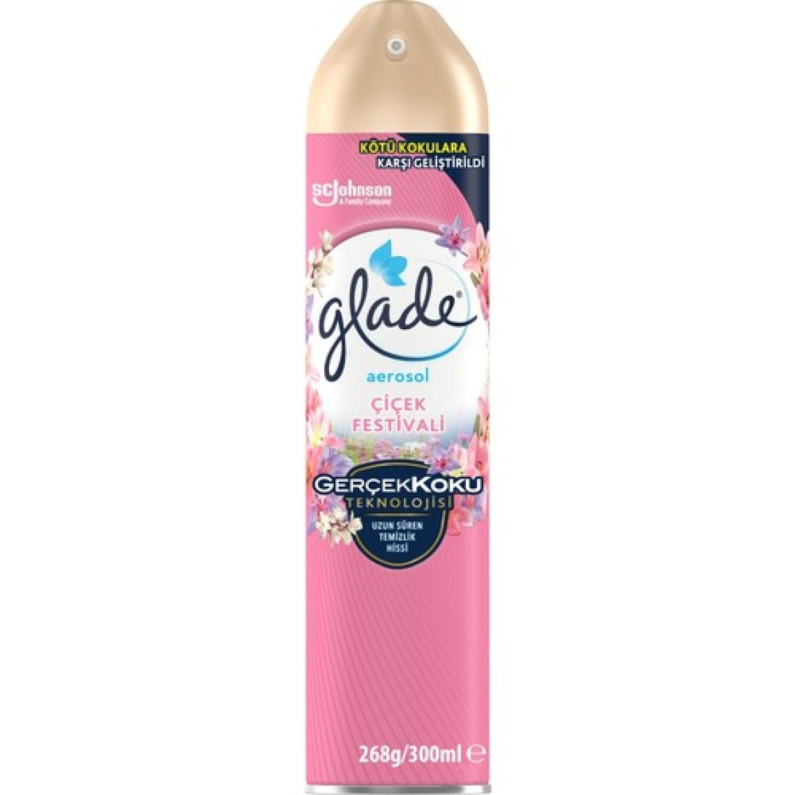 Glade Aerosol Çiçek Festivali 300 ml Oda Kokusu