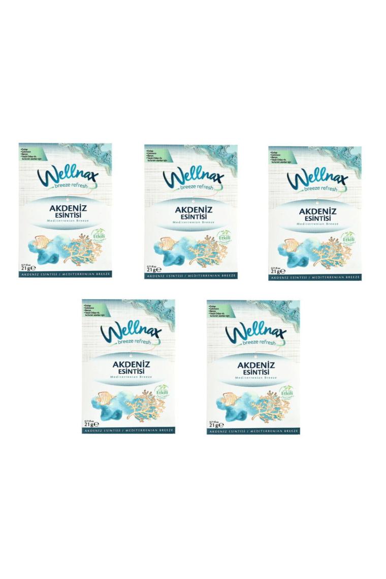 Wellnax Breeze Refresh Dolap ve Çekmece Kokusu Akdeniz Esintisi Kesesi x 5