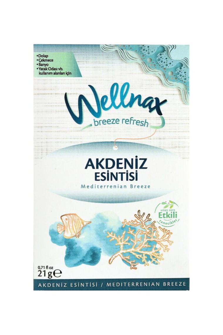 Wellnax Breeze Refresh Dolap ve Çekmece Kokusu Akdeniz Esintisi Kesesi x 5