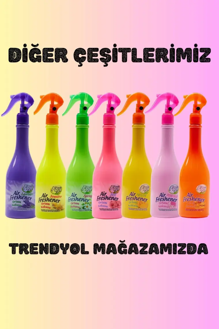 Fuji Neon Air Oda Kokusu Kalıcı Oda Spreyi Pudra Oda Kokusu 400 ml Powder Home Parfüm