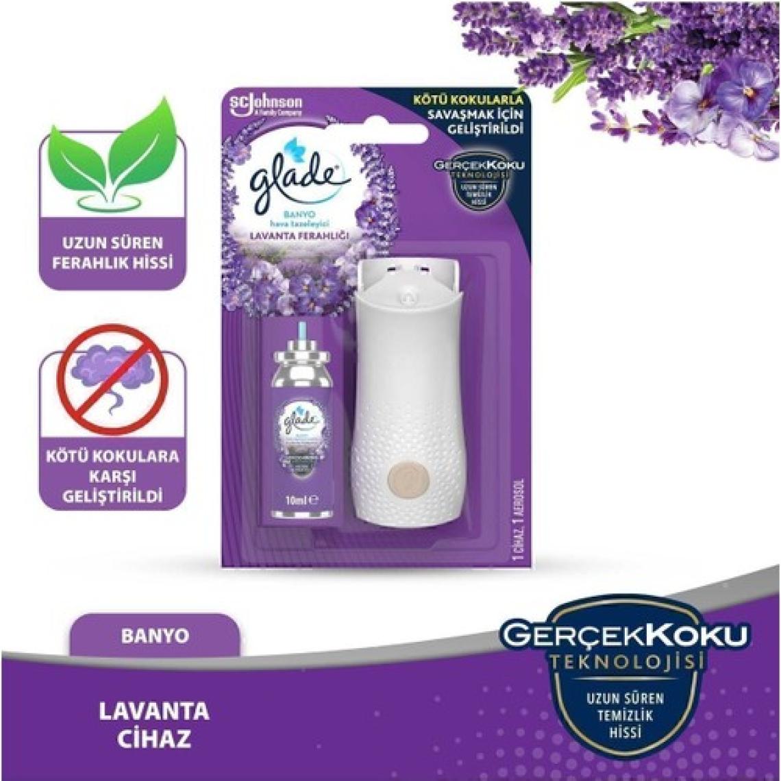 Glade Lavanta Ferahlığı 10 ml - Kötü Kokulara Karşı Etkili Banyo Oda Kokusu Yedek