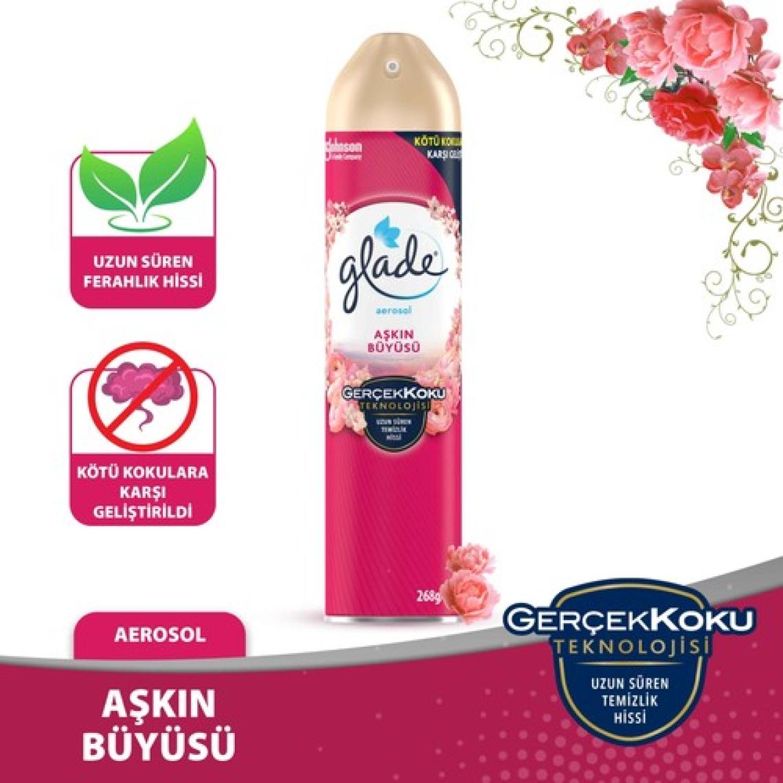 Glade Aerosol Aşkın Büyüsü 300 ml Oda Kokusu