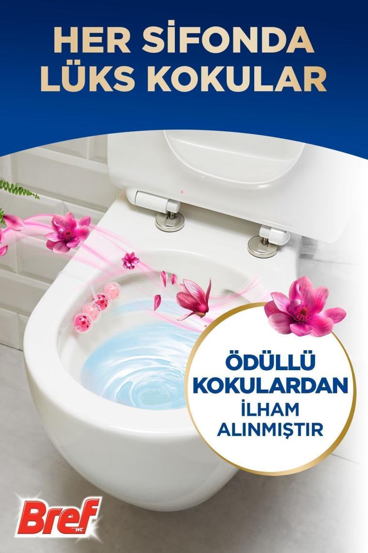 Bref Wc Deluxe Duopack Katı Tuvalet Bloğu Yasemin Manolya, 2 x 2'li Paket