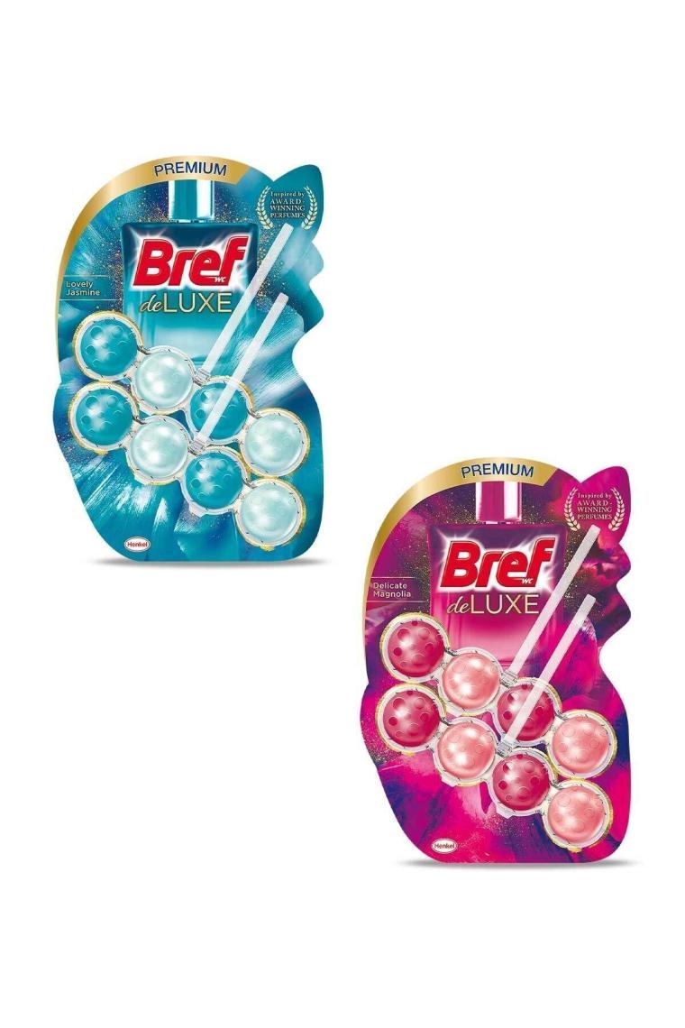 Bref Wc Deluxe Duopack Katı Tuvalet Bloğu Yasemin Manolya, 2 x 2'li Paket