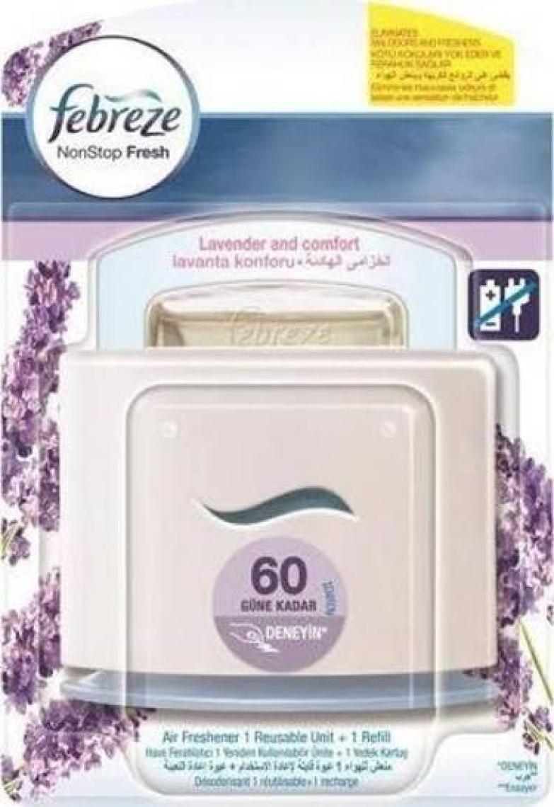 Febreze Hava Ferahlatıcı Non-Stop Oda Kokusu Lavanta Konforu 5,5 ml kk