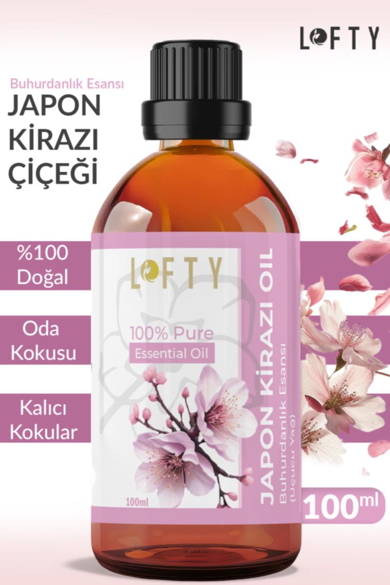 Lofty Japon Kiraz Çiçeği Uçucu Yağ Buhurdanlık Esansı Oda Kokusu Uçucu Esansiyel Yağ Buhur Yağı 100ML
