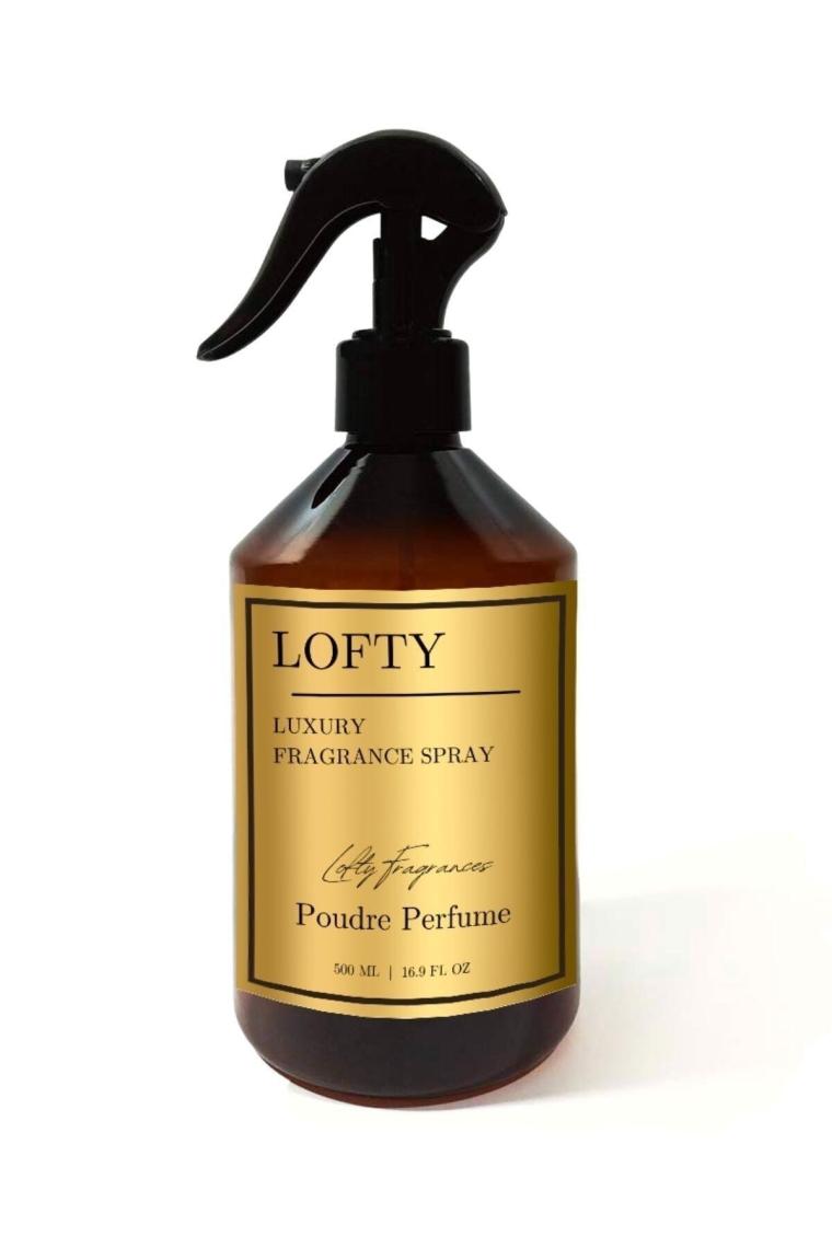 Lofty Pudra Oda ve Çamaşır Spreyi Oda Parfümü, Oda Kokusu, Koku Giderici Poudre Perfume 500ML
