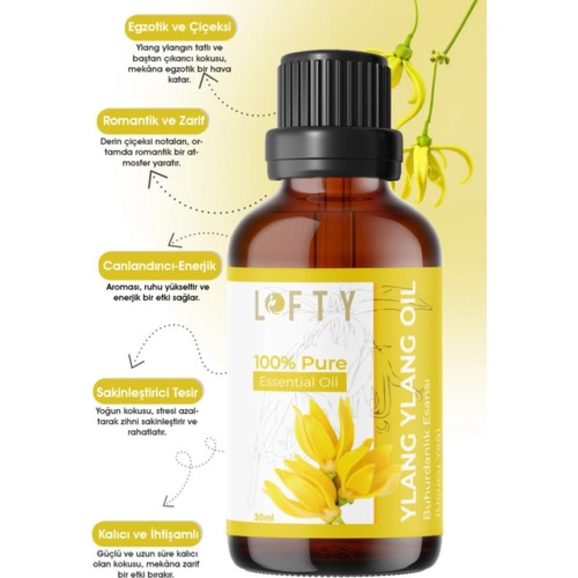 Lofty Ylang Ylang Uçucu Yağ Buhurdanlık Esansı Oda Kokusu 30ML