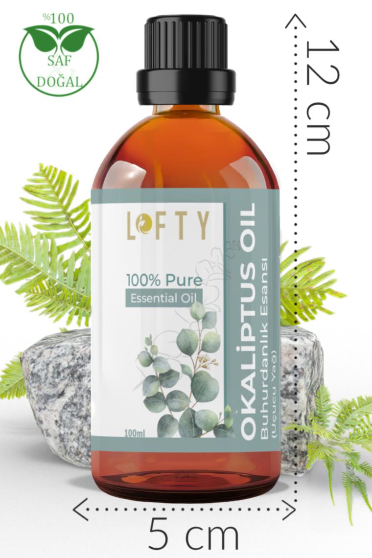 Lofty Okaliptus Uçucu Yağ Buhurdanlık Esansı Oda Kokusu Uçucu Esansiyel Yağ Buhur Yağı 100ML