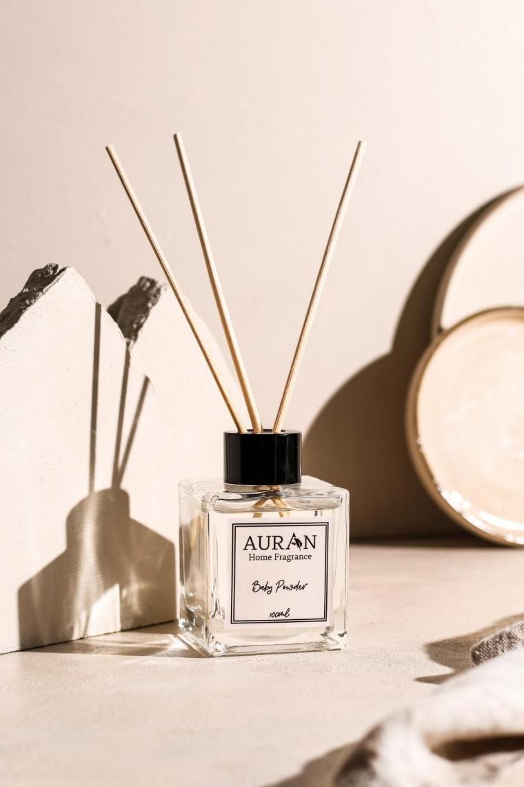 Baby Powder - Bebek Pudrası Kare Bambu Çubuklu Oda Kokusu 100ml