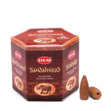 Hem Geri Akışlı Şelale Tütsü Konileri Sandalwood Aromalı Backflow