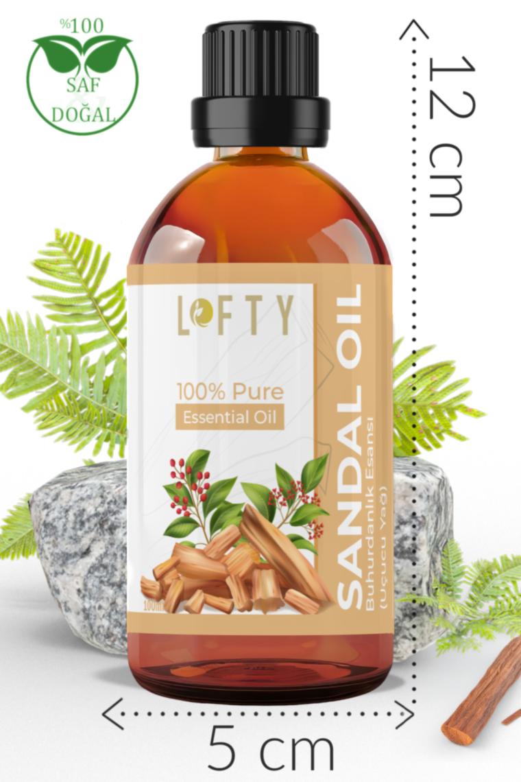 Lofty Sandal Uçucu Yağ Buhurdanlık Esansı Oda Kokusu Uçucu Esansiyel Yağ Buhur Yağı 100ML