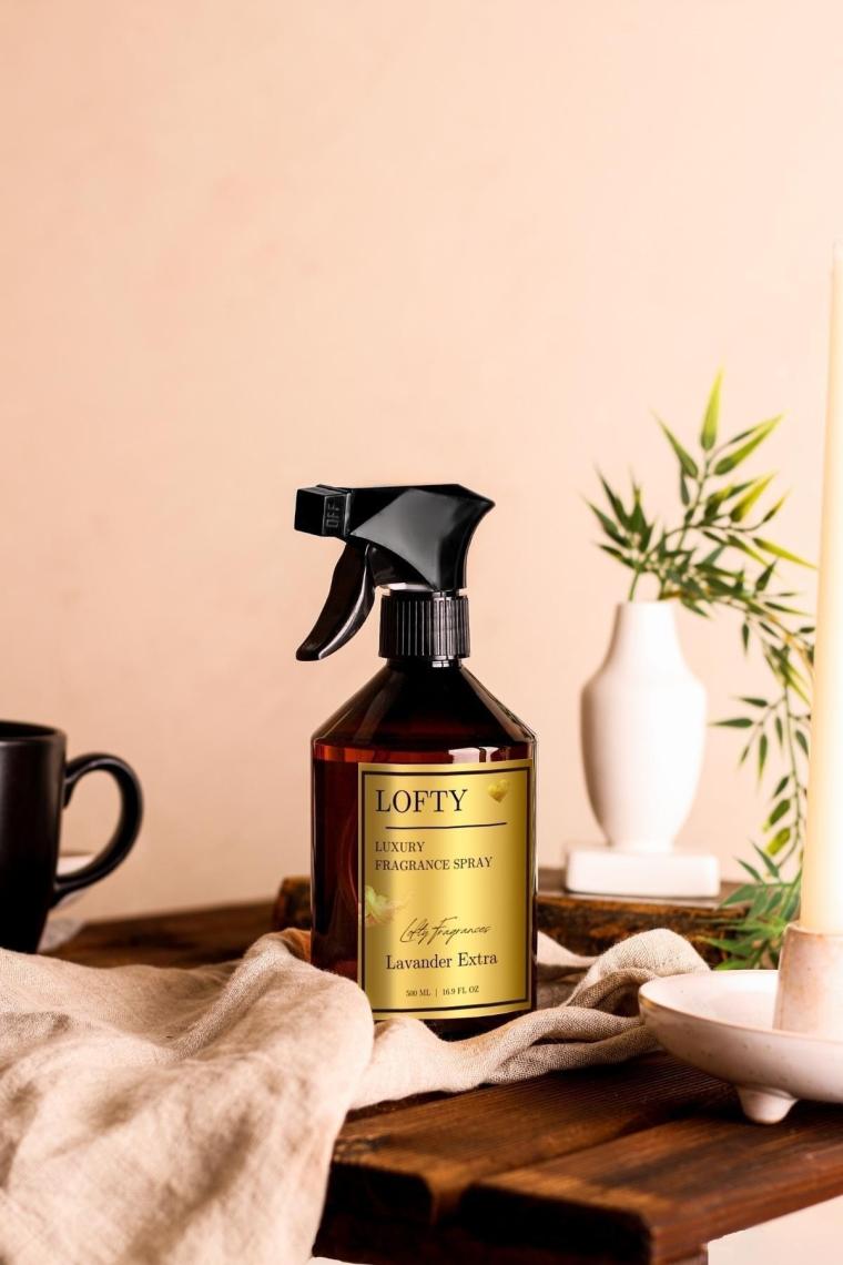 Lofty Amber Romantik Oda ve Çamaşır Spreyi Oda Parfümü, Oda Kokusu, Koku Giderici 500ML