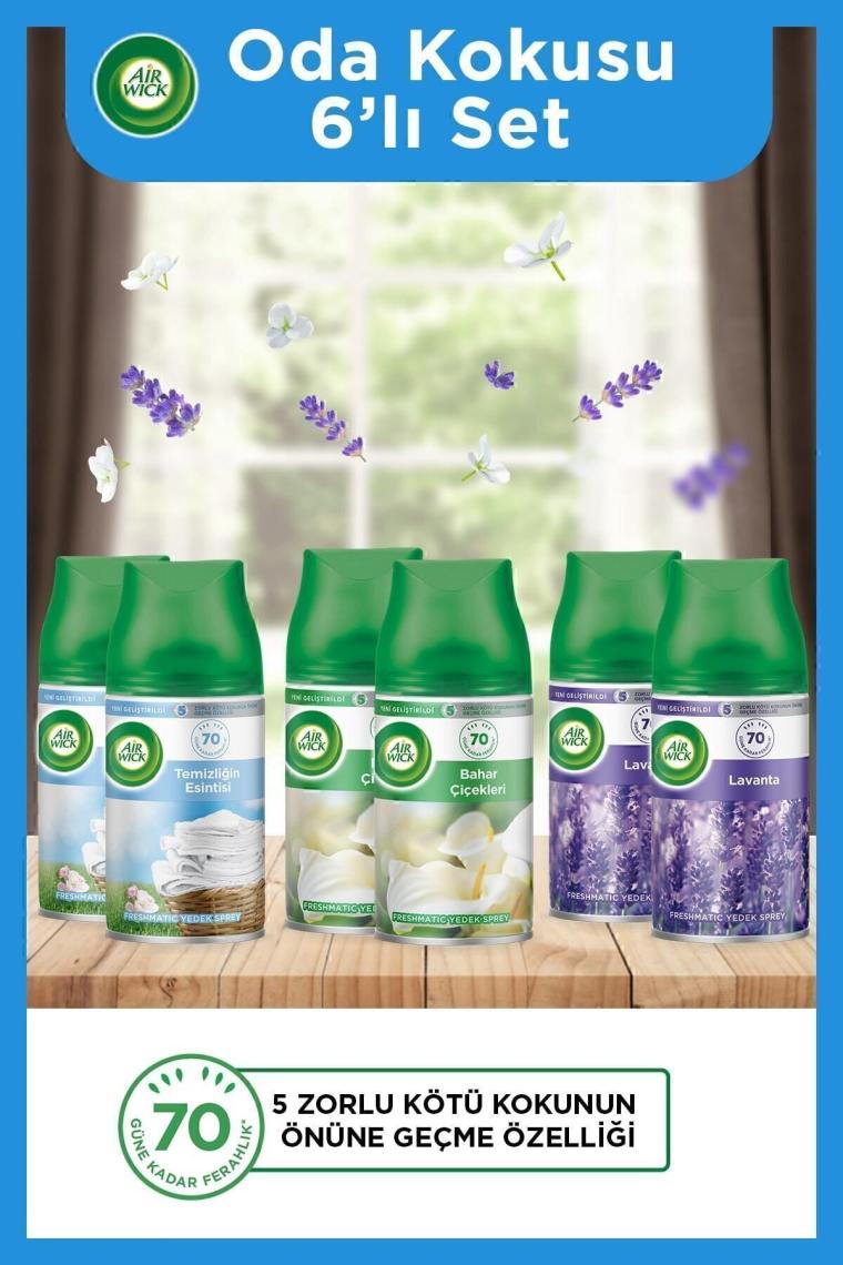 Air Wick Oda Kokusu Freshmatic Makine Yedek Spreyi 6'lı Set 6x250 ml