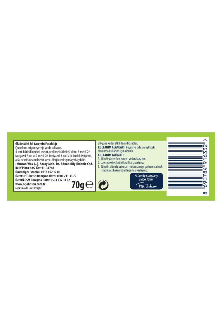 Glade Yasemin Ferahlığı 70 gr Mini Jel Oda Kokusu