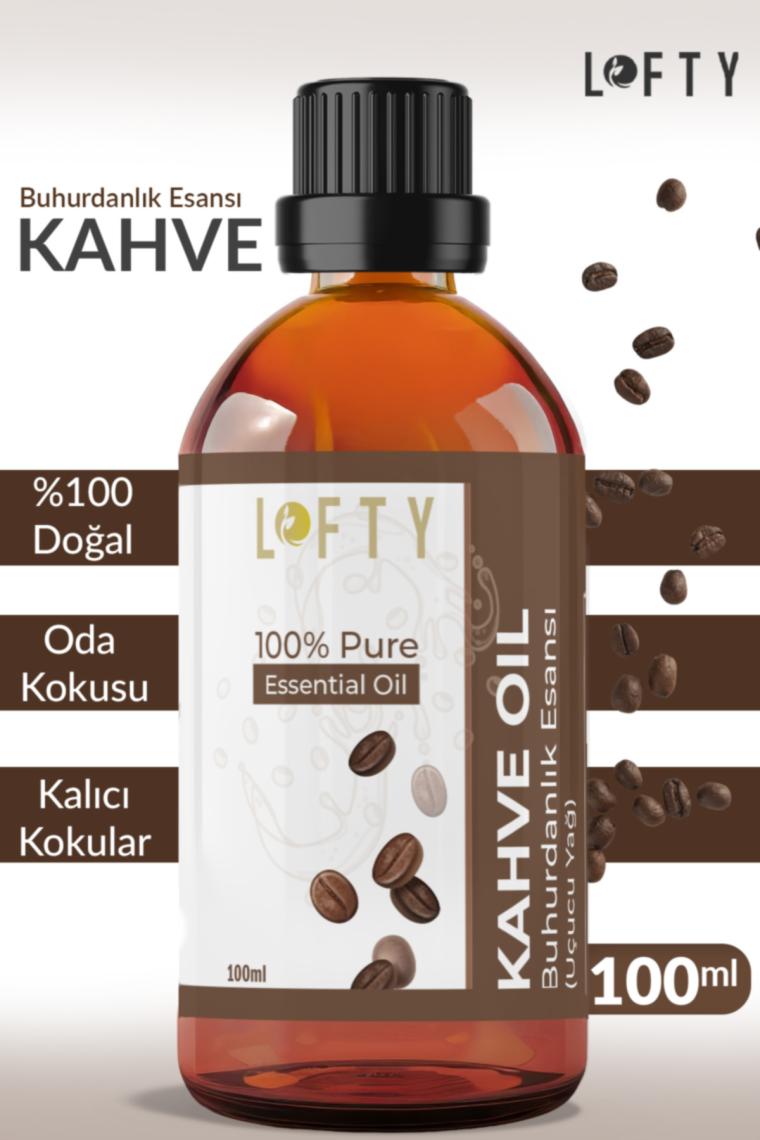Lofty Kahve Uçucu Yağ Buhurdanlık Esansı Oda Kokusu Uçucu Esansiyel Yağ Buhur Yağı 100ML