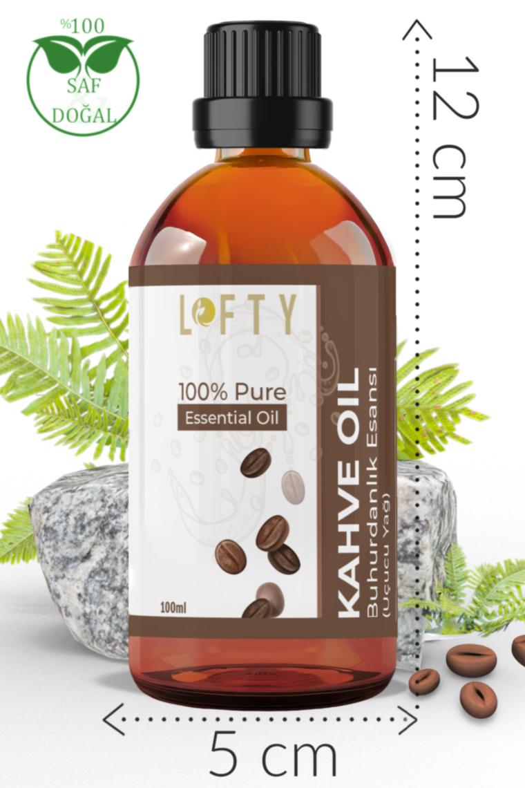 Lofty Kahve Uçucu Yağ Buhurdanlık Esansı Oda Kokusu Uçucu Esansiyel Yağ Buhur Yağı 100ML