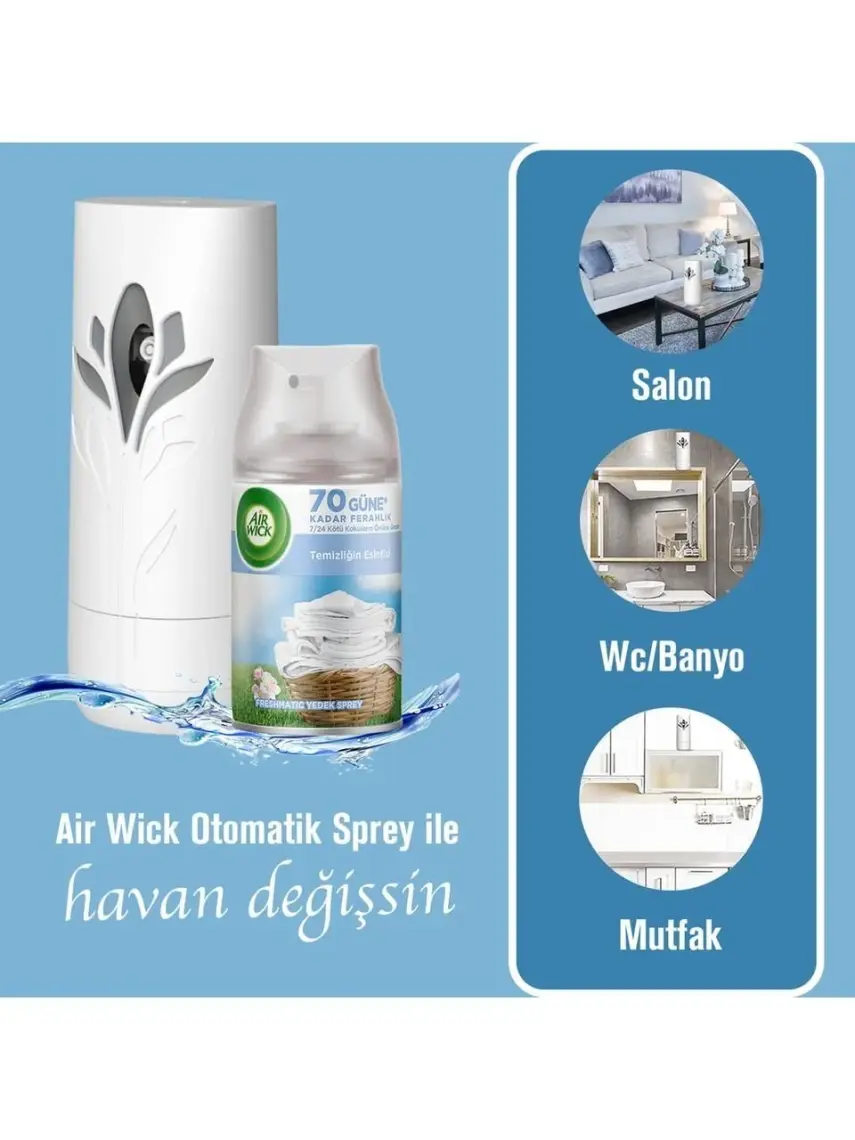 Airwick Freshmatic Yedek Sprey 250ml Temizliğin Esintisi