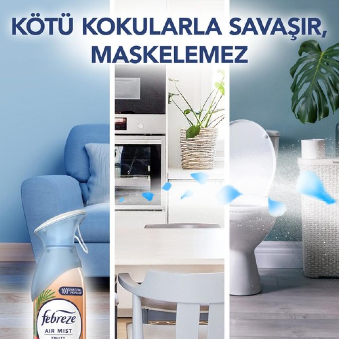 Febreze Hava Ferahlatıcı Sprey Oda Kokusu Tropik Meyveler 185 ml