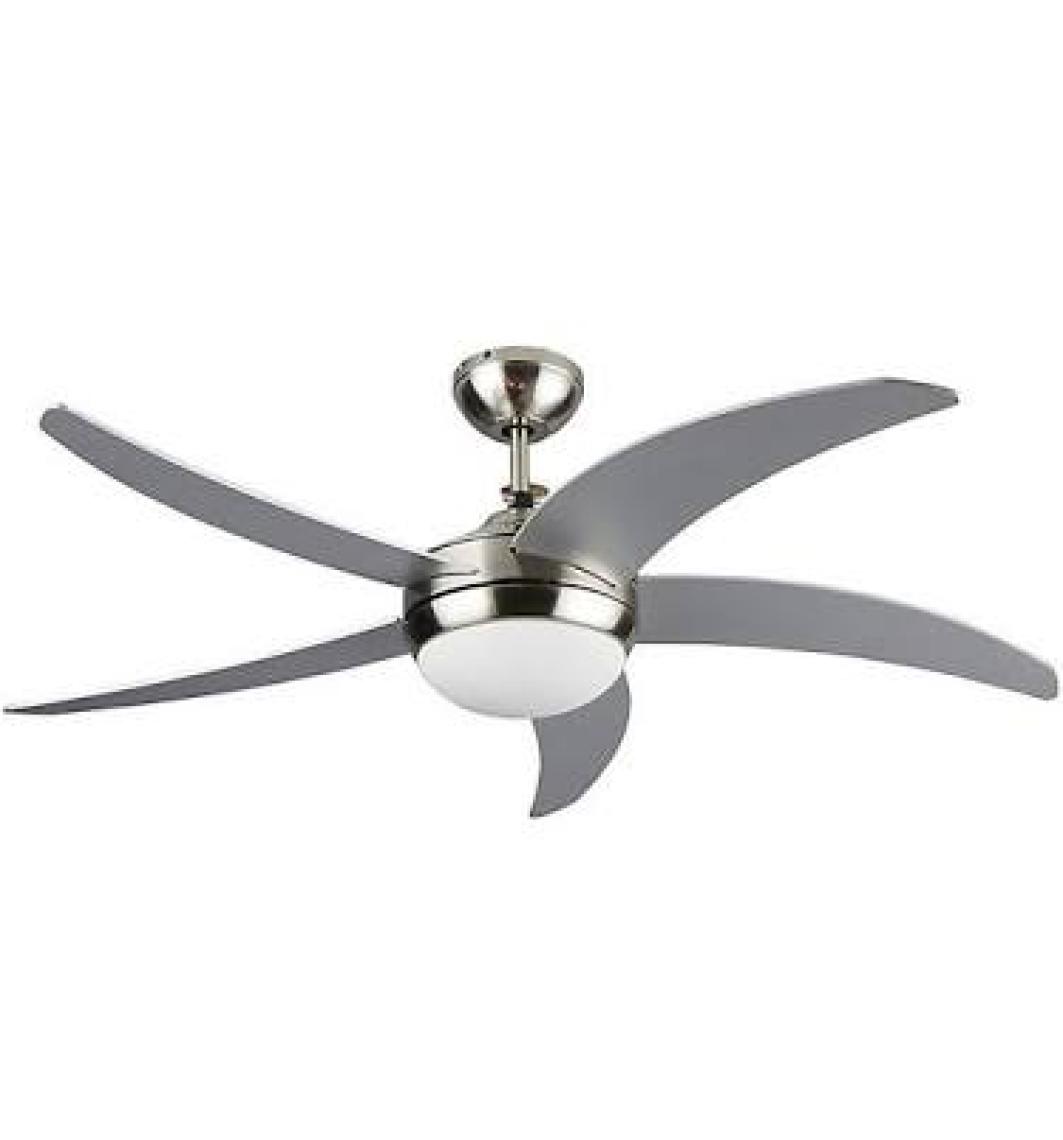 Goodhome Hanki Aydınlatmalı Tavan Vantilatörü 132 cm 5 Kanat Gri Uzaktan Kumandalı