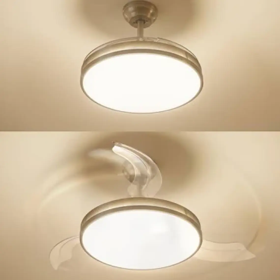 Philips Bliss Tavan Vantilatörü Açılır/kapanır Kanatlı, Kumandalı, Sarı/beyaz Işık, Siyah Renk, 28W+35W