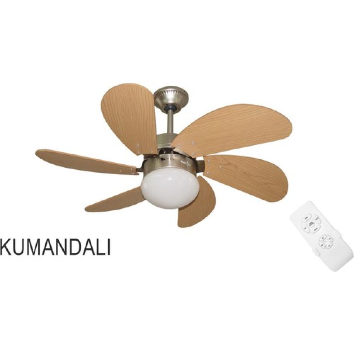 Blackwell Kumandalı 6 Mdf Kanat Lambalı Tavan Vantilatörü Ahşap